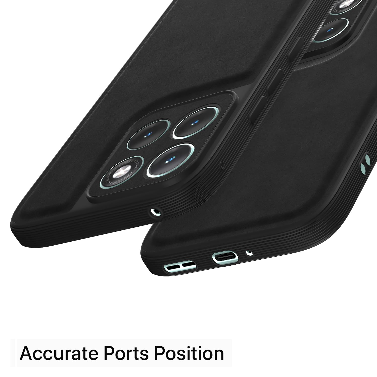Moto Edge 70 Fusion 5G Leather mobile back cover in black by Pikkme – photo 4