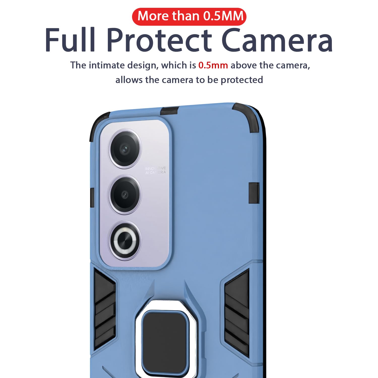 Pikkme Oppo A3 Pro 5G blue back cover – photo 7