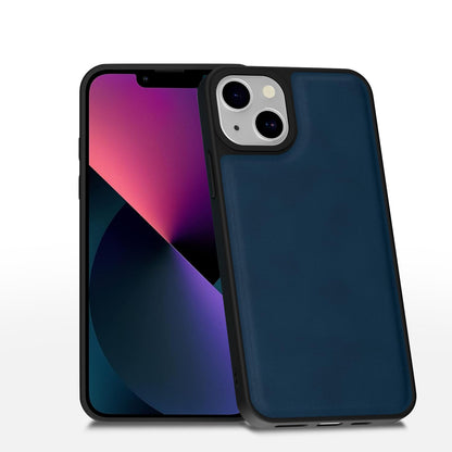 Pikkme blue Leather mobile back cover for iPhone 13