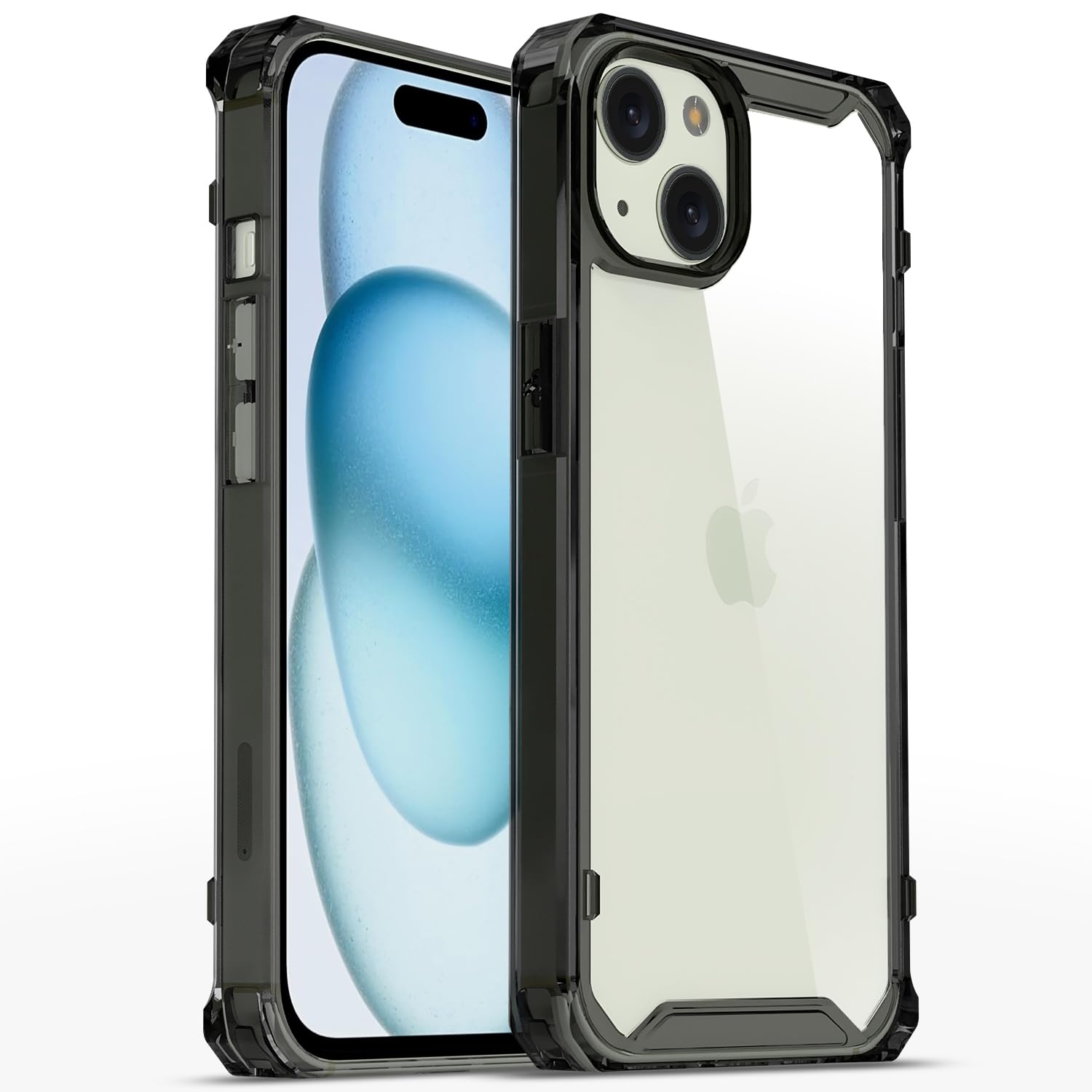 iPhone 15 Hybrid phone cover in black by Pikkme