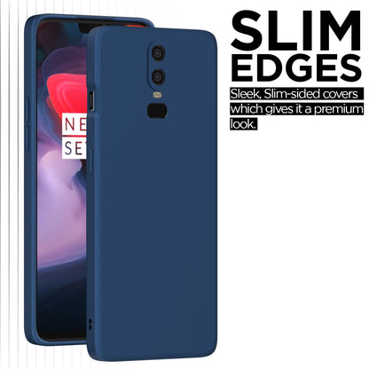 Pikkme OnePlus 6 Matte blue mobile back cover – photo 7