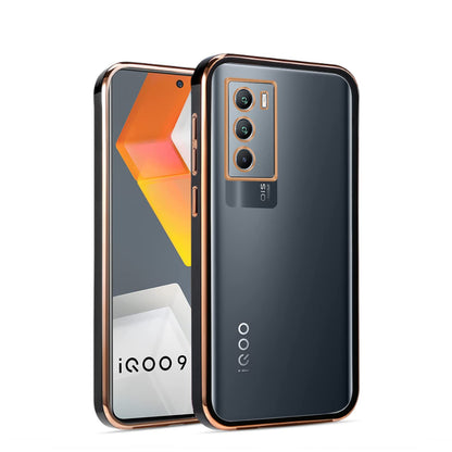 Pikkme black Chrome mobile back cover for iQOO 9 SE 5G