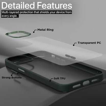 iPhone 13 Chrome back cover in dark green by Pikkme – photo 3
