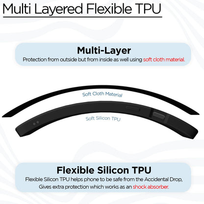 Pikkme OnePlus 7T Liquid Silicone Back Cover | Black