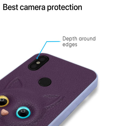 Pikkme Redmi Note 6 Pro Cat purple mobile cover – photo 6