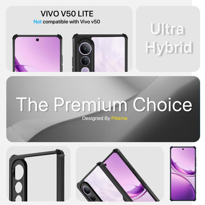 Pikkme Vivo V50 Lite 4G Eagle Back Cover (Black)