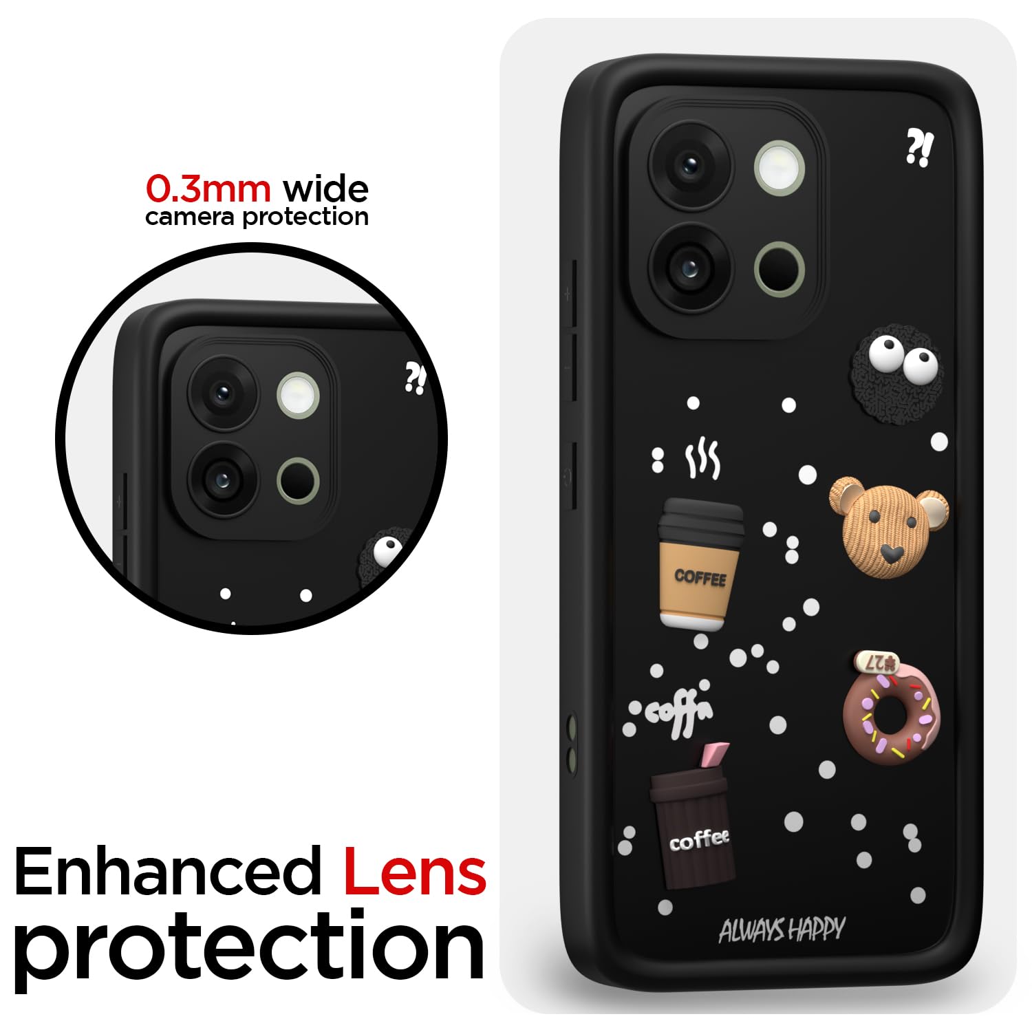 Black mobile cover for OnePlus 13S 5G/3D – Pikkme – photo 5