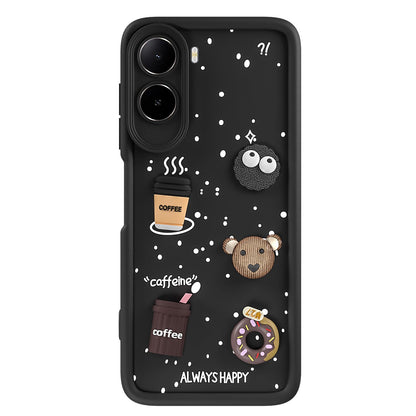 Pikkme black Bear Coffee back cover for Redmi A7 Pro/Poco C85x 5G – photo 7