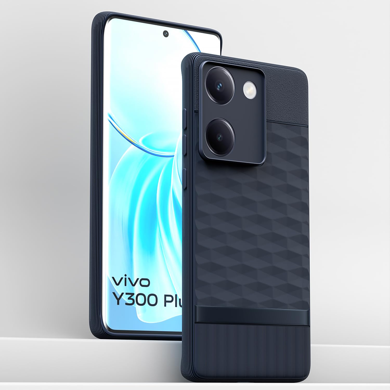 Pikkme Vivo Y300 Plus 5G Shockproof Soft FlexibleGencase Back Cover (Blue)