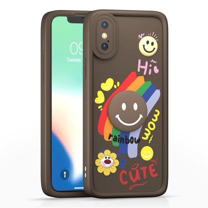 Pikkme iPhone X/XS brown back cover
