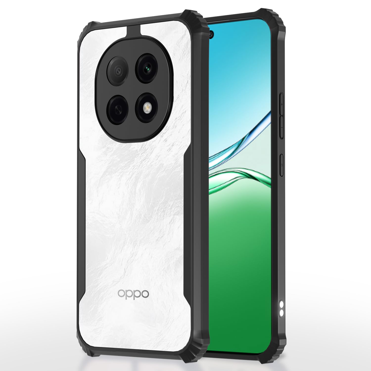 Black Clear phone cover for Oppo F29 Pro 5G Ultra – Pikkme