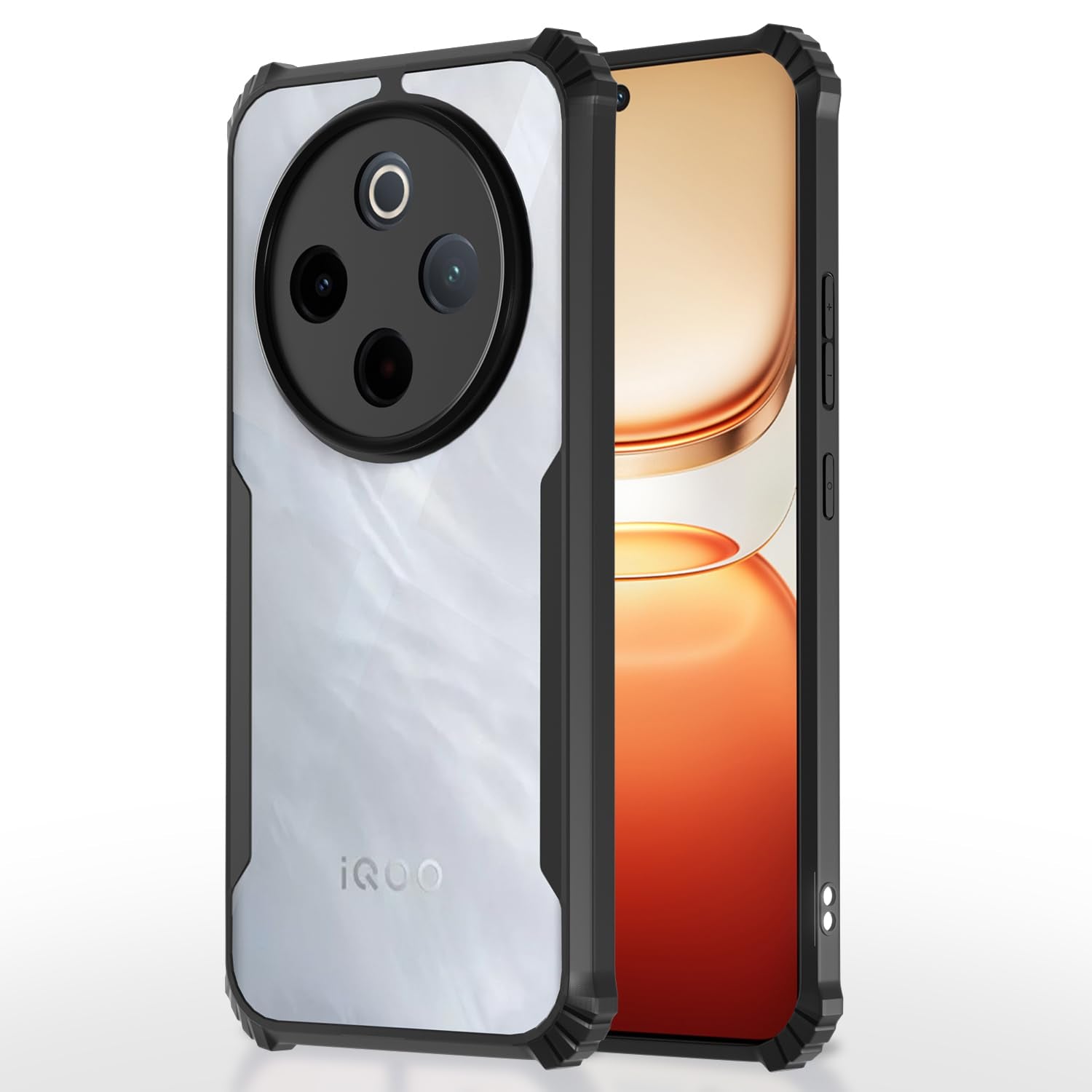 Pikkme Vivo T4 5G/iQOO Z10 5G Ultra Hybrid black phone cover