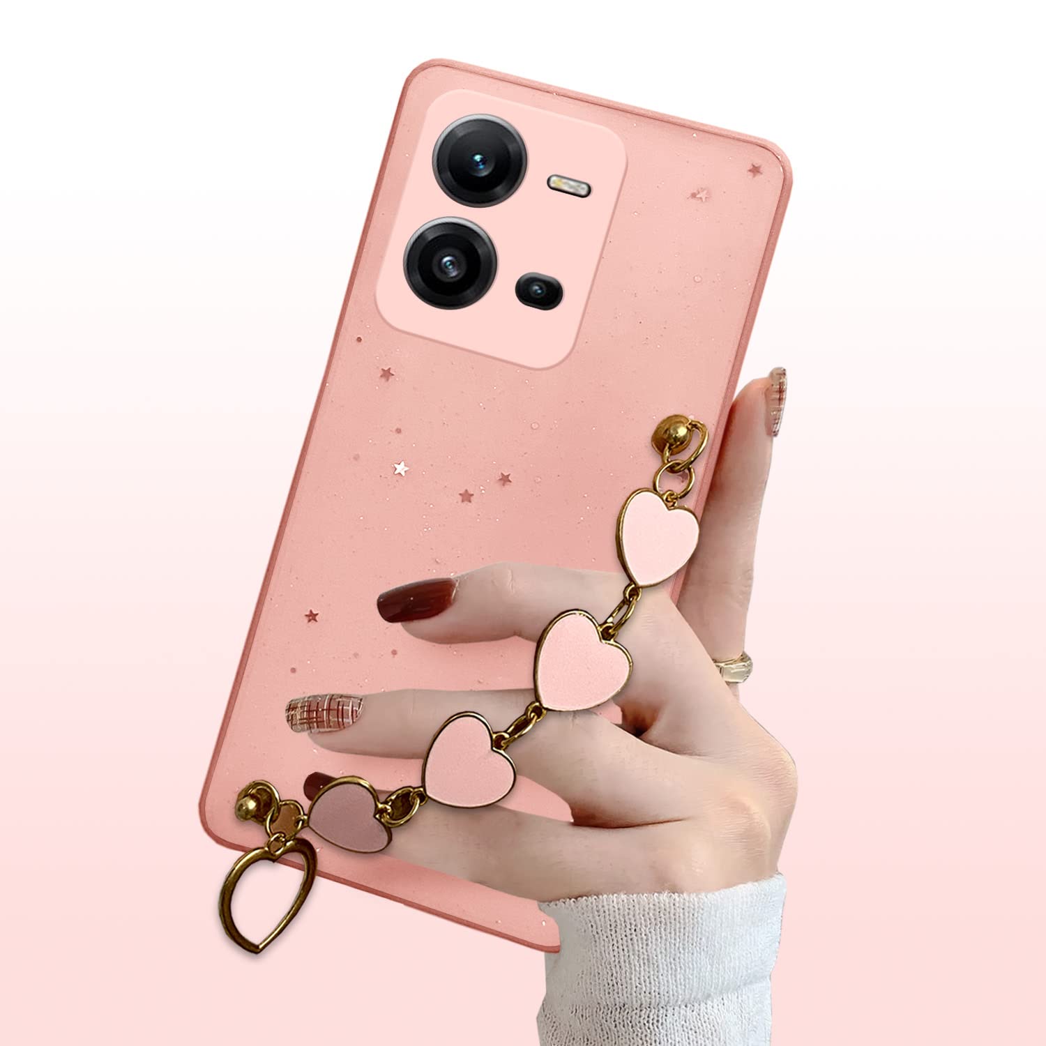 Vivo V25 5G Chain phone cover in pink by Pikkme – photo 3