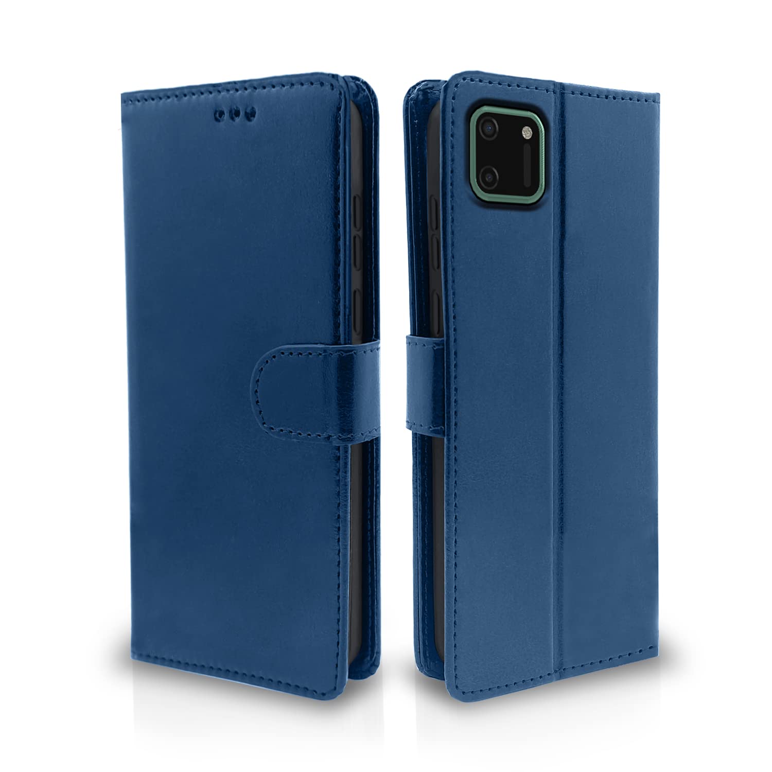 Pikkme Realme C11 Vintage Flip Cover | Blue