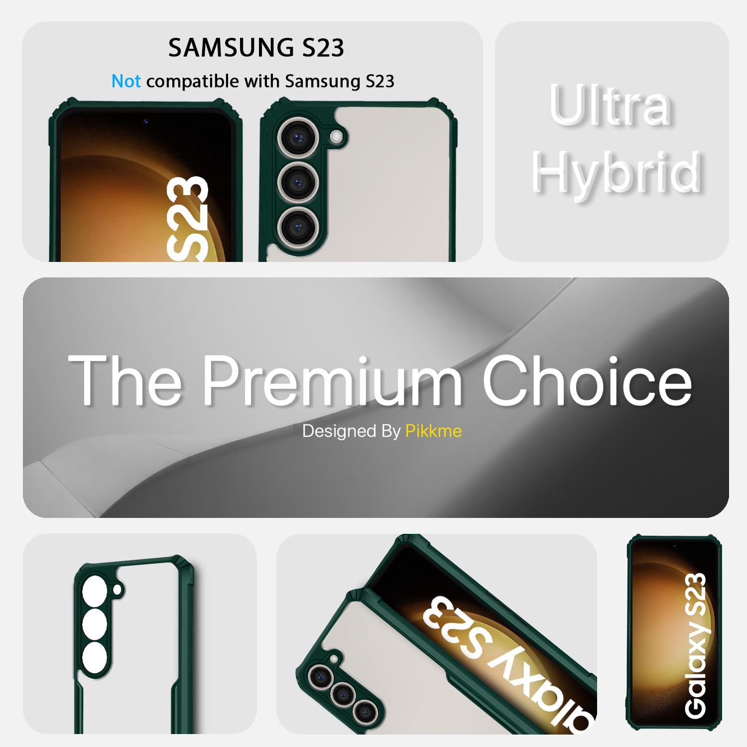 Pikkme Samsung S23 5G Hybrid green mobile cover – photo 2