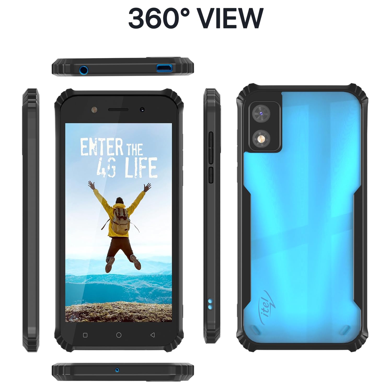 Pikkme itel A23 Pro Eagle Back Cover (Black)