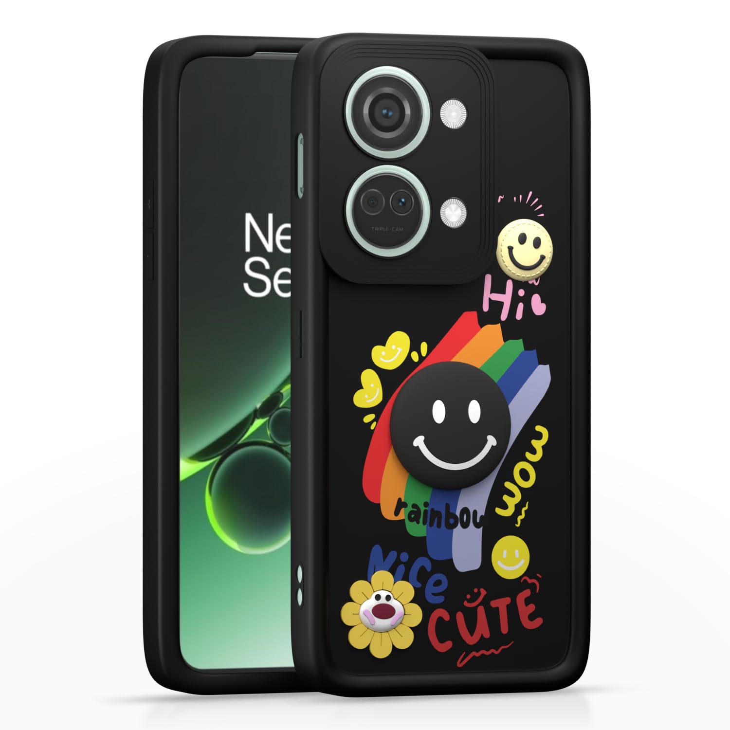 OnePlus Nord 3 5G Soft Silicone mobile cover in black by Pikkme