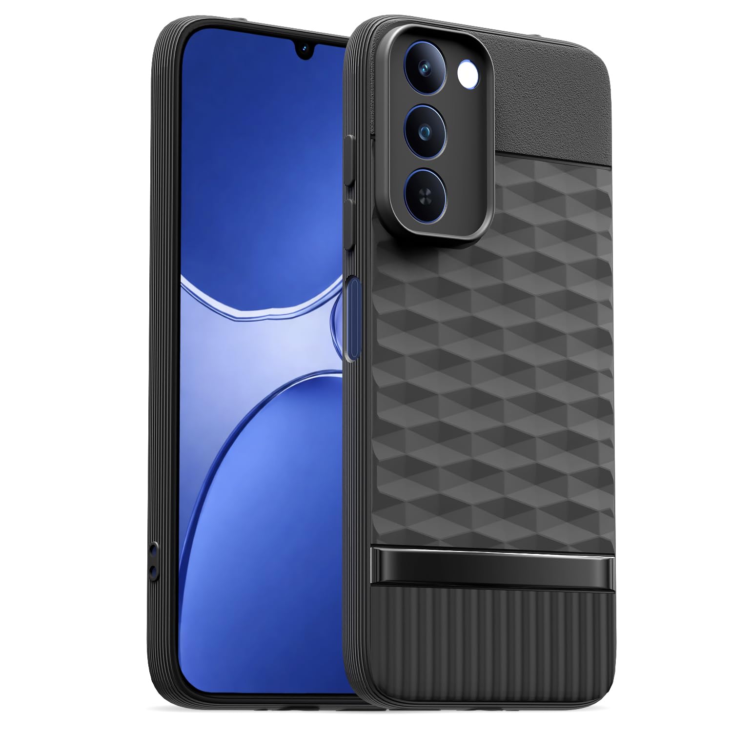 Pikkme black phone cover for Realme P4 Lite 5G