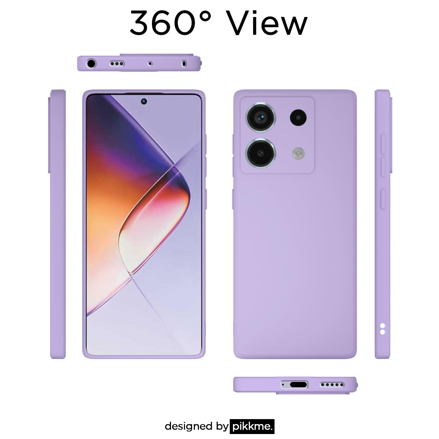 Redmi Note 13 Pro 5G mobile back cover in purple by Pikkme – photo 3