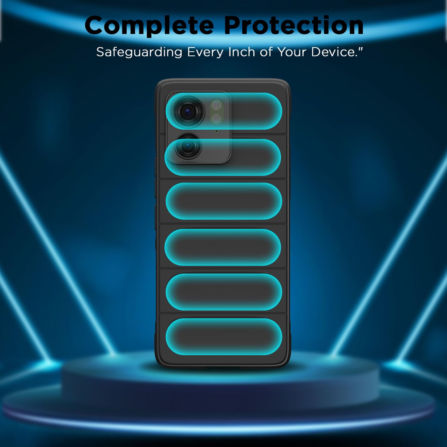 Moto Edge 40 Liquid Silicone mobile cover in black by Pikkme – photo 6