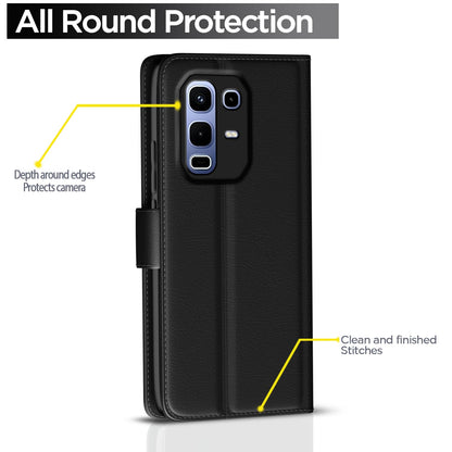 Pikkme black Wallet flip cover for Infinix Note 50s 5G – photo 4