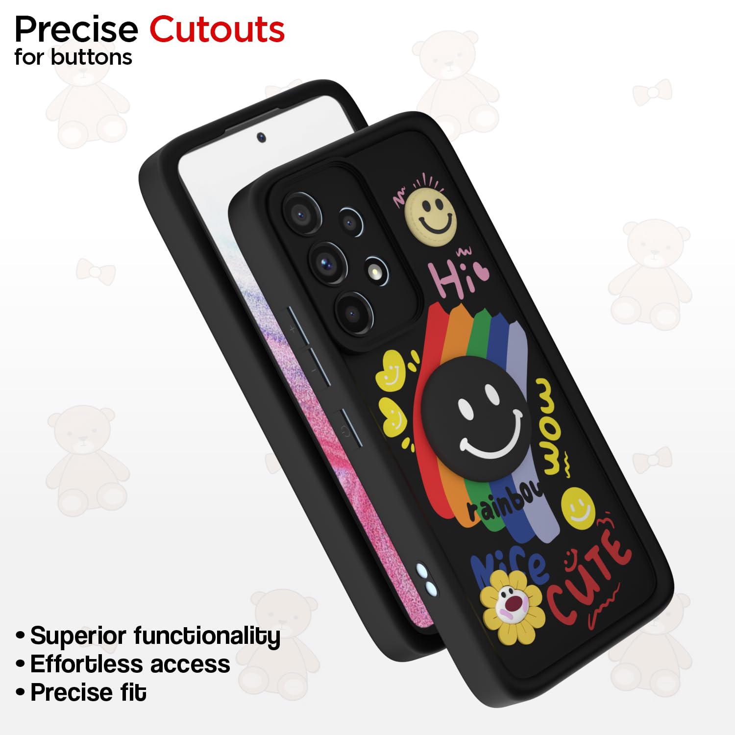 Samsung A53 5G Soft Silicone back cover in black by Pikkme – photo 6