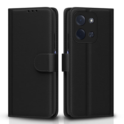 Pikkme black flip cover for Poco C85 5G