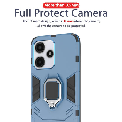 Pikkme Redmi 12 5G D5 Tough Armor Back Cover (Blue)