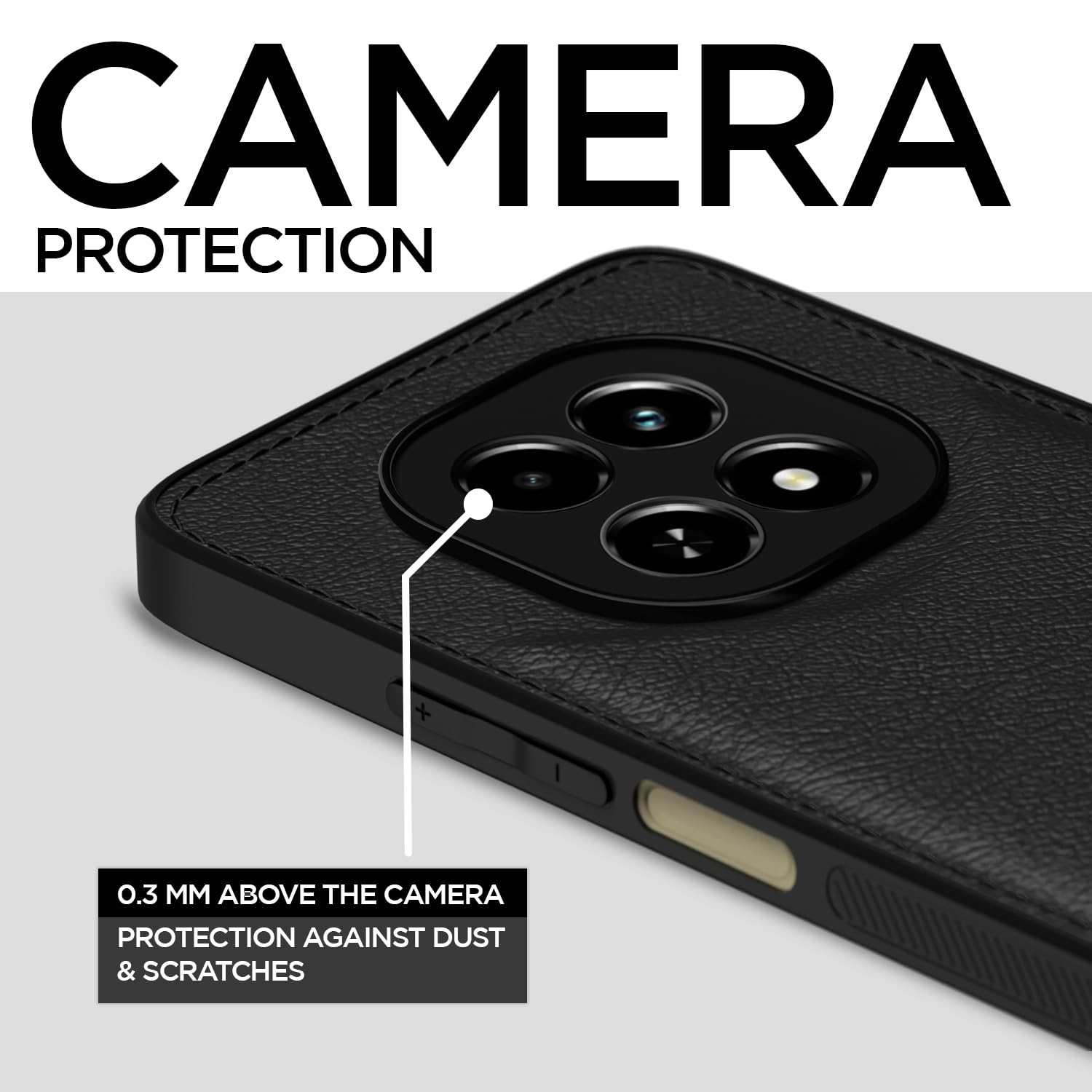 Black mobile back cover for Realme C63 5G – Pikkme – photo 3