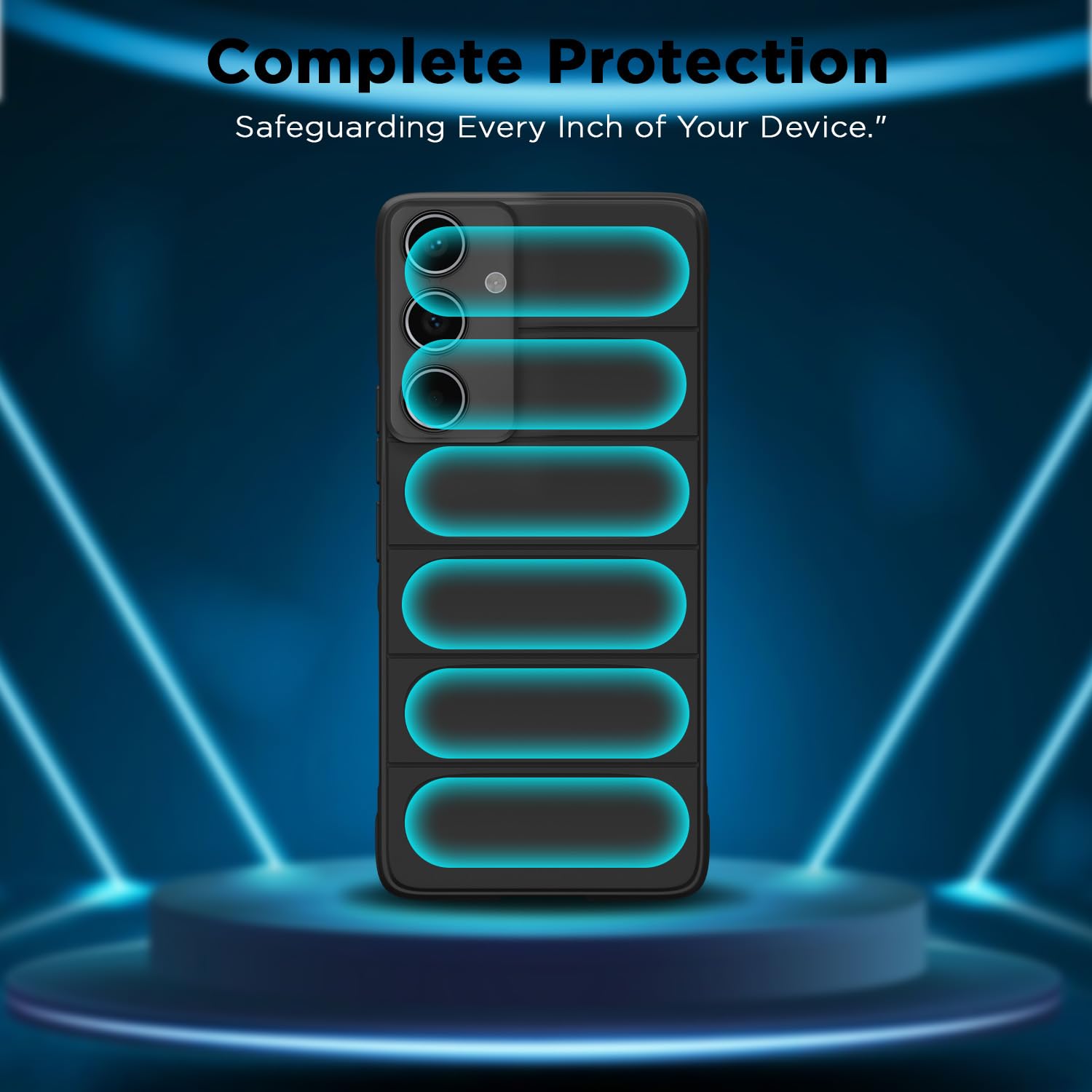 Pikkme Samsung A55 5G Liquid Silicone black mobile back cover – photo 6