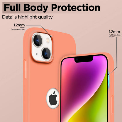 New peach Soft Silicone mobile cover for iPhone 14 Plus – Pikkme – photo 5