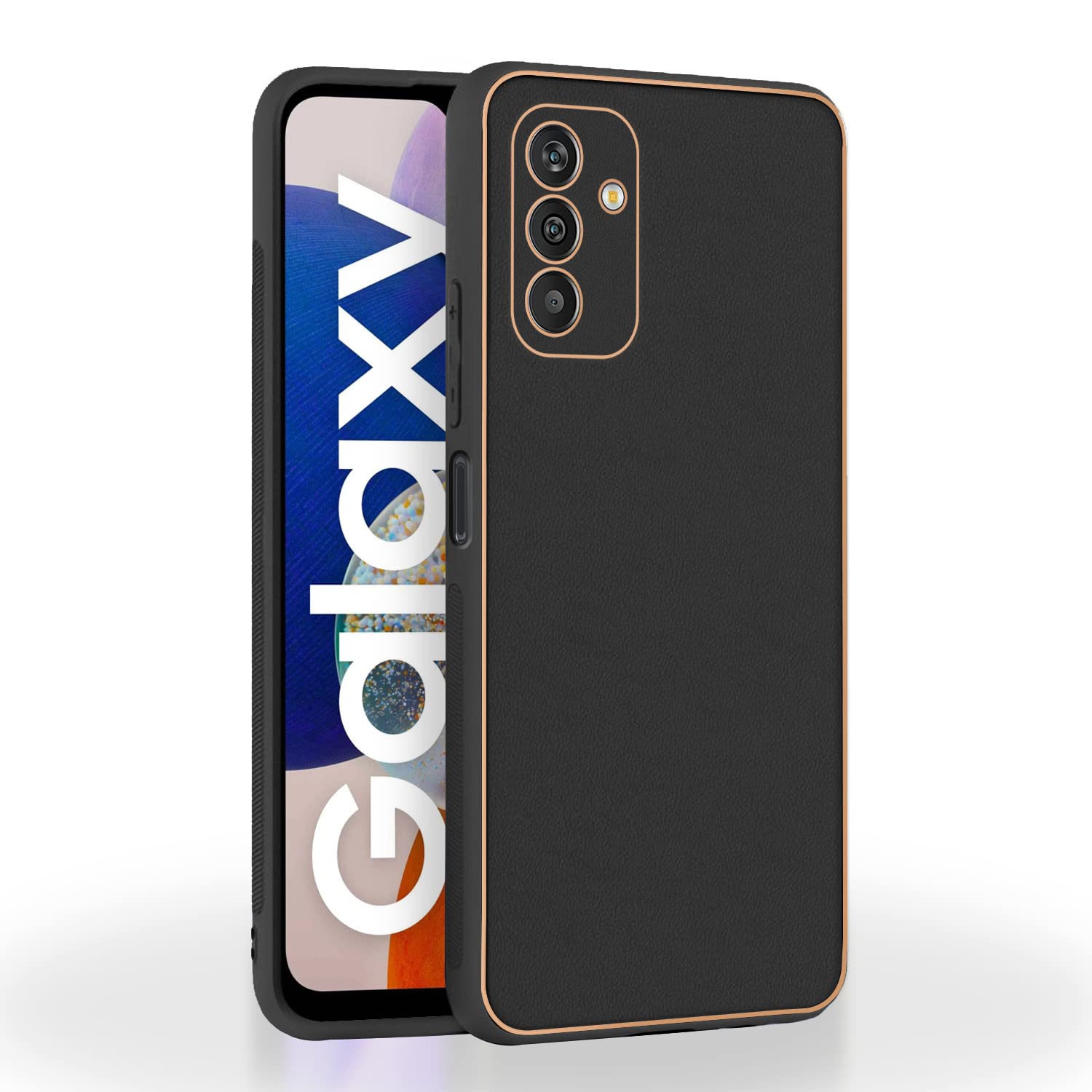 Samsung A14 5G mobile cover in black by Pikkme