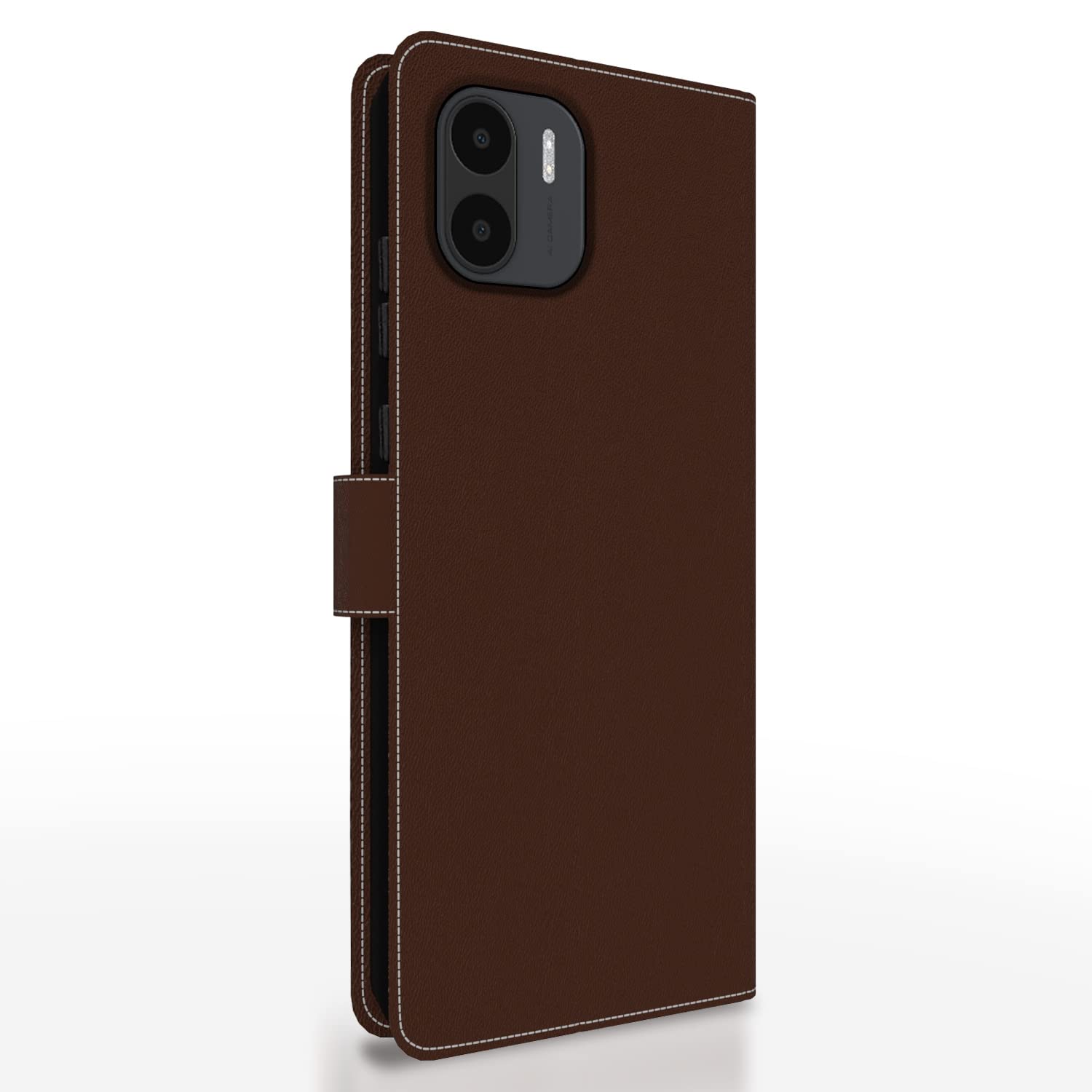 Pikkme Redmi A1/A2 brown & coffee mobile flip cover – photo 4