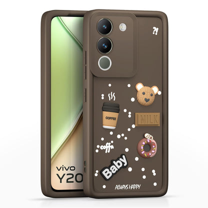 Pikkme Vivo Y200 5G brown mobile back cover