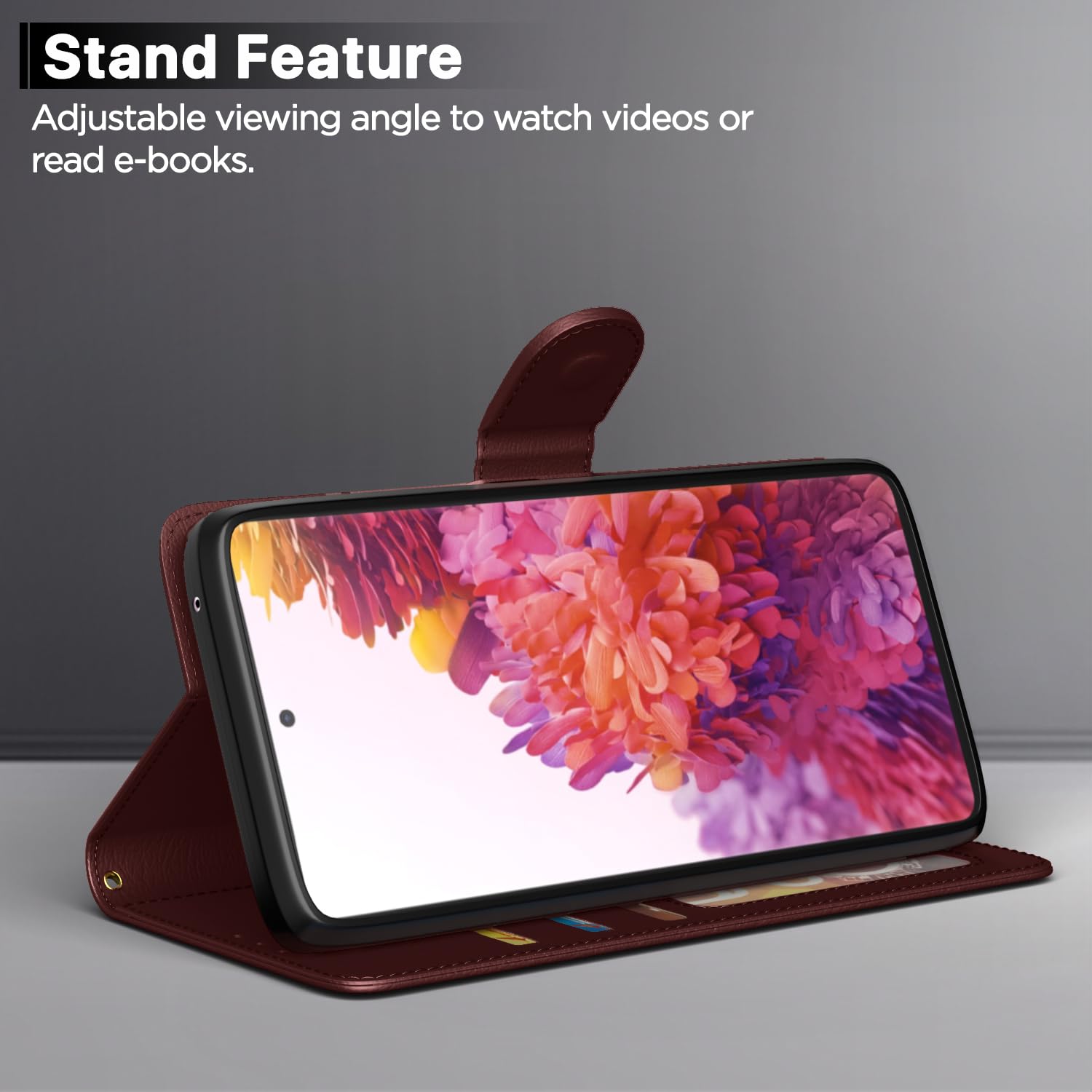 Samsung S20 FE/S20 FE 5G flip case in brown by Pikkme – photo 3
