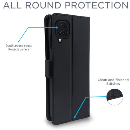 Pikkme  Samsung Galaxy F62 Vintage  Flip Cover  (Black)
