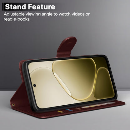 Pikkme Oppo A6 Pro 5G Wallet brown wallet flip cover – photo 3
