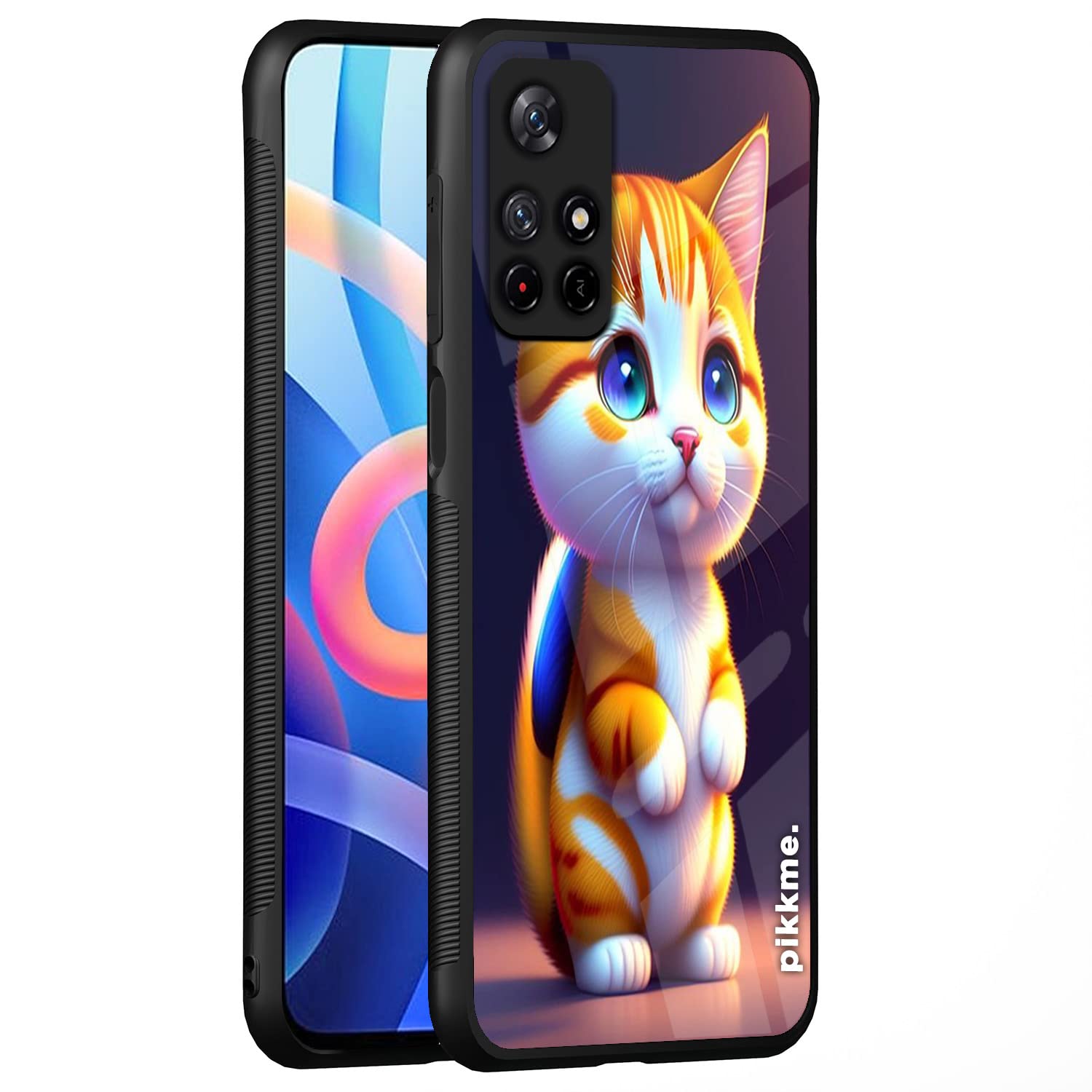 Redmi Note 11T/Poco M4 Pro 5G Cat mobile back cover by Pikkme