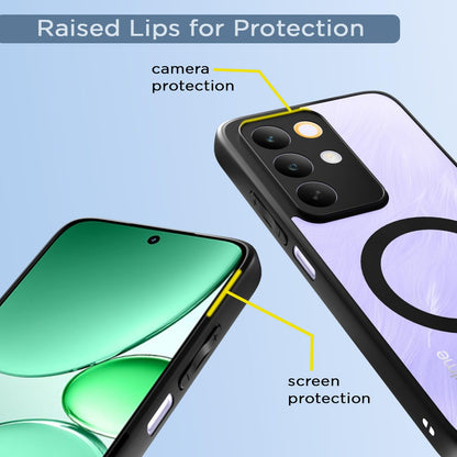 Black mag-safe mobile back cover for Realme Narzo 90X/C85/15X 5G – Pikkme – photo 4