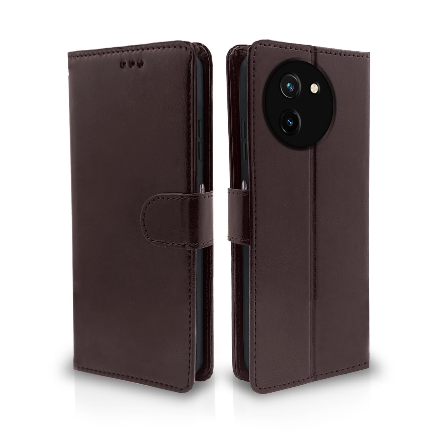 Pikkme coffee Wallet wallet flip cover for Vivo T3x/Y200i 5G