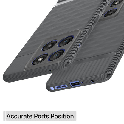 Moto Edge 60 Silicone phone cover in grey by Pikkme – photo 4