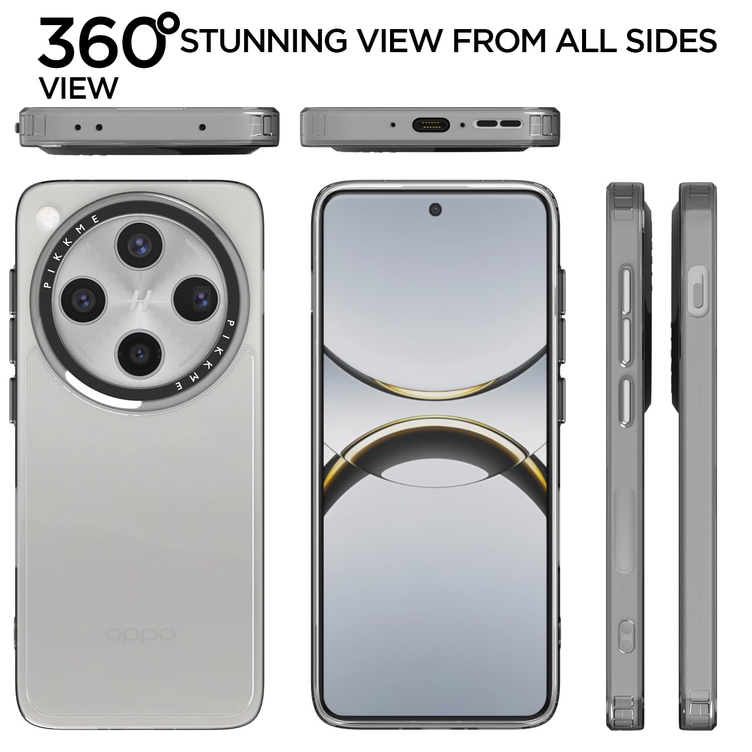 Oppo Find X8 Pro 5G Hybrid mobile cover in transparent by Pikkme – photo 5