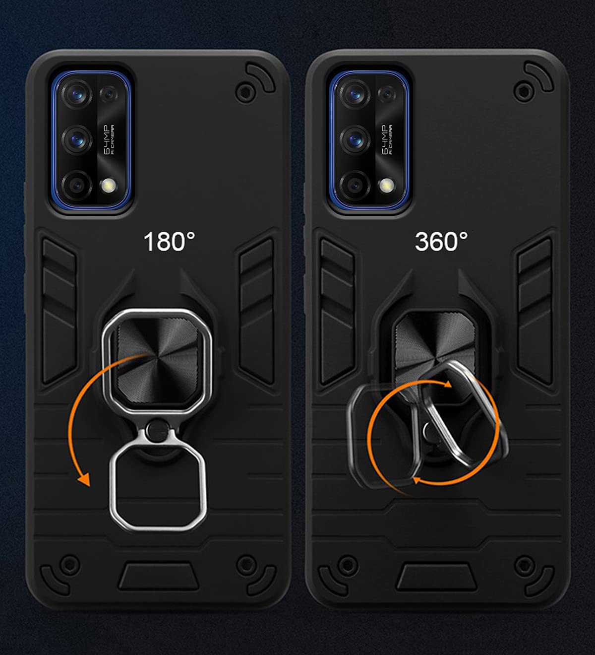 Pikkme black mobile cover for Realme 7 Pro – photo 3