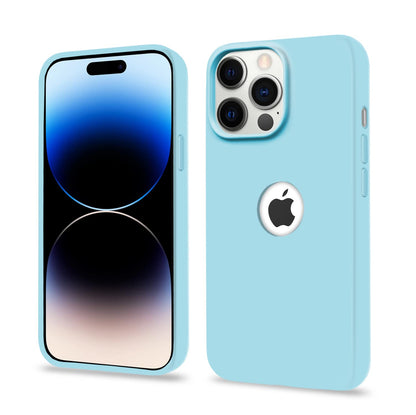 Pikkme sea blue Soft Silicone back cover for iPhone 14 Pro Max