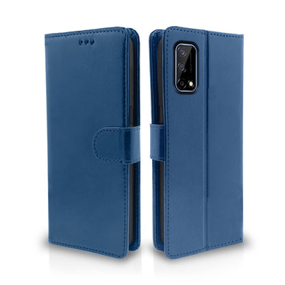 Realme Narzo 30 Pro Magnetic flip case in blue by Pikkme