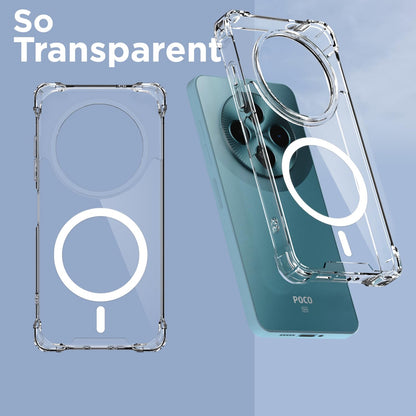 Pikkme transparent mag-safe mobile cover for Poco M7 5G – photo 2