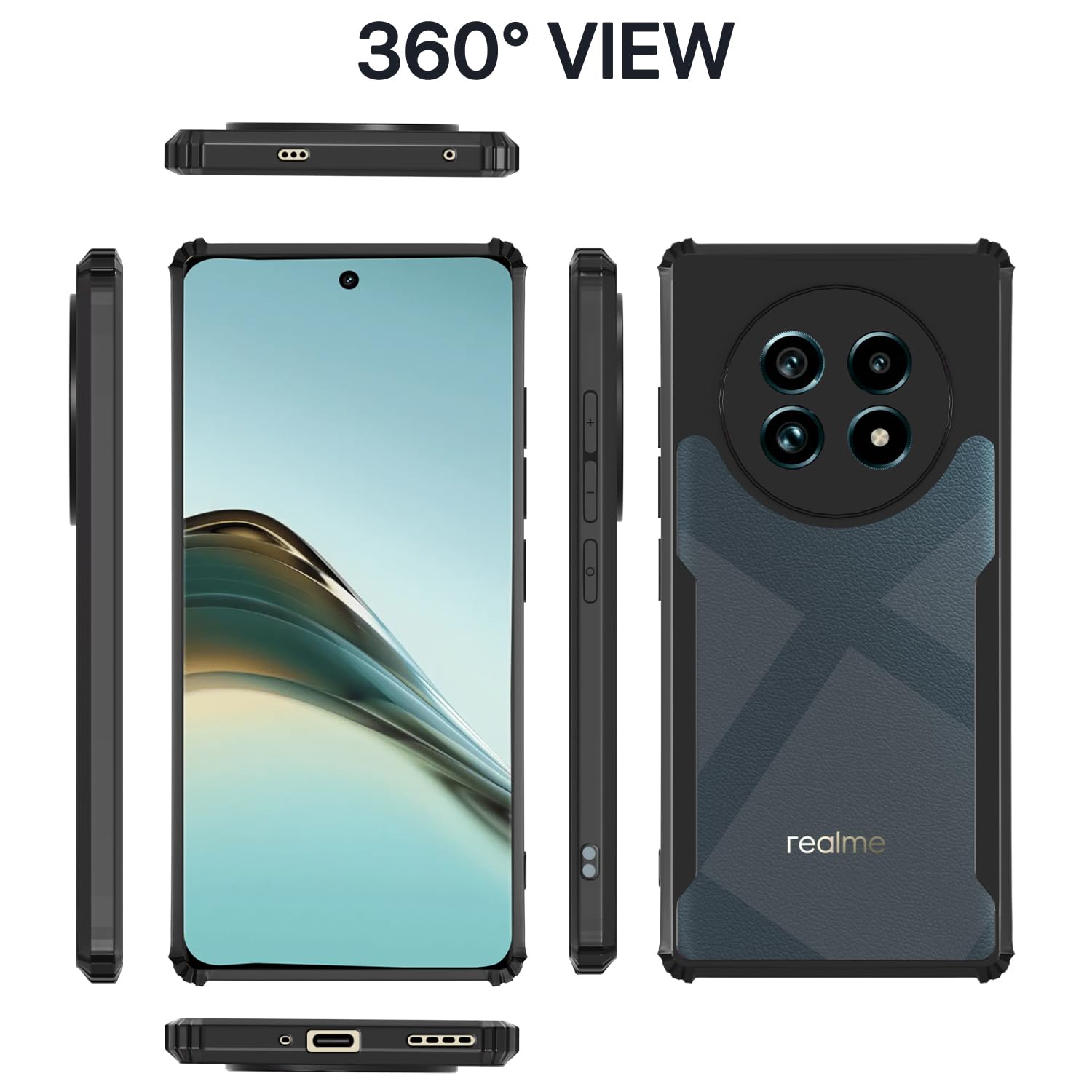 Pikkme Realme 13 Pro 5G / Realme 13 Pro Plus 5G Eagle Back Cover (Black)