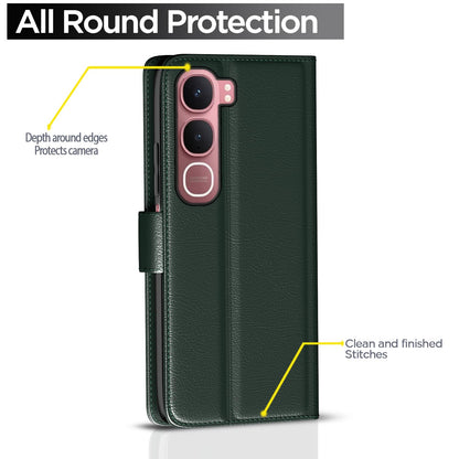 Green Wallet wallet flip cover for Vivo Y31 5G – Pikkme – photo 4