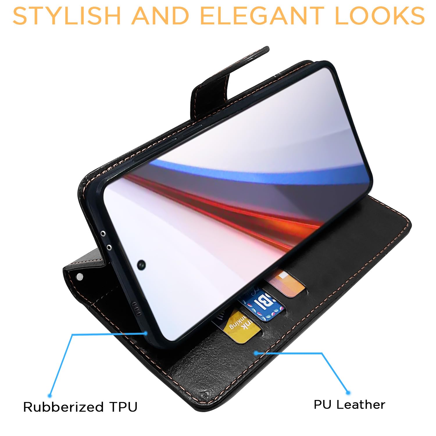 Black & brown Magnetic flip cover for iQOO 12 5G – Pikkme – photo 5
