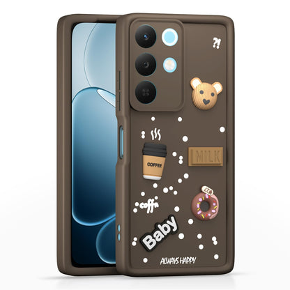 Realme Narzo 90X 5G/C85 5G/15X 5G/3D Silicone phone cover in brown by Pikkme